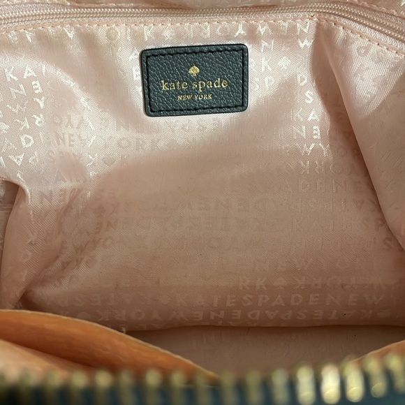 Kate Spade Gray Leather Satchel Purse - Picture 4 of 7